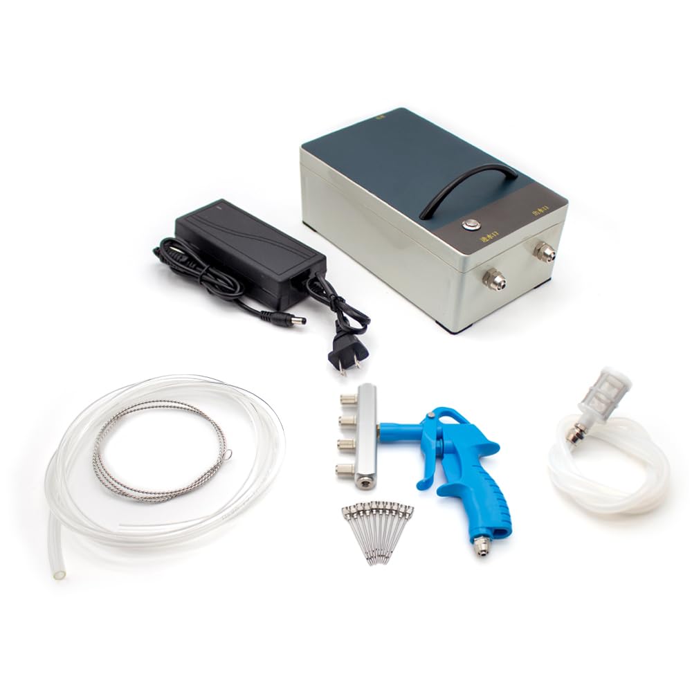 Pompe à Seringue électrique pour Viande Saline, Pistolet à Pompe à Bacon Haute Pression, Injecteur électrique, Processeur de Viande avec Aiguille en Acier Inoxydable 316 (4 aiguilles)