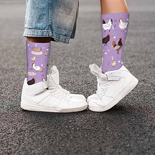 Image of Pehede Socks Mens Fun Dress Socks for Women Funny Novelty Crazy Design Socks