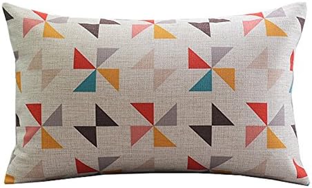 Ronlover 30 x 50 Home Decorative Cushion Covers Pillows Shell Cotton Linen Blend 11 x 19 Inch Geometry Design 3