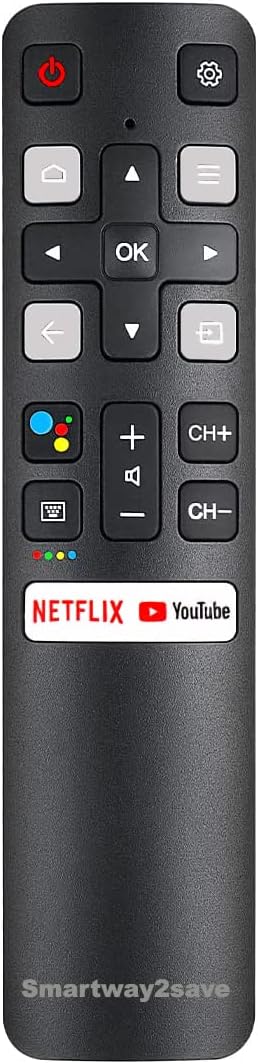 New RC802V Voice Command Smart Remote Compatible for All Android 4K UHD TCL Smart Televisions.