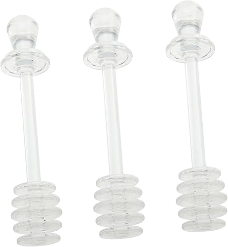 FUNOMOCYA 3 unidades de palito de miel mini cucharón de miel dispensar agitadores de miel jarabe de miel cucharón de miel agitador de miel varita