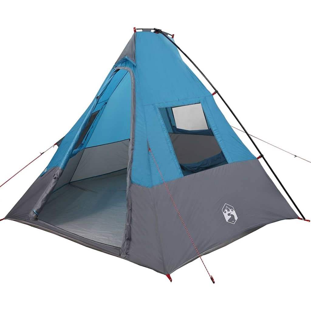 Tipi Stan 6 Místnige, Modrá TAFT, 383 x 338 x 217 cm