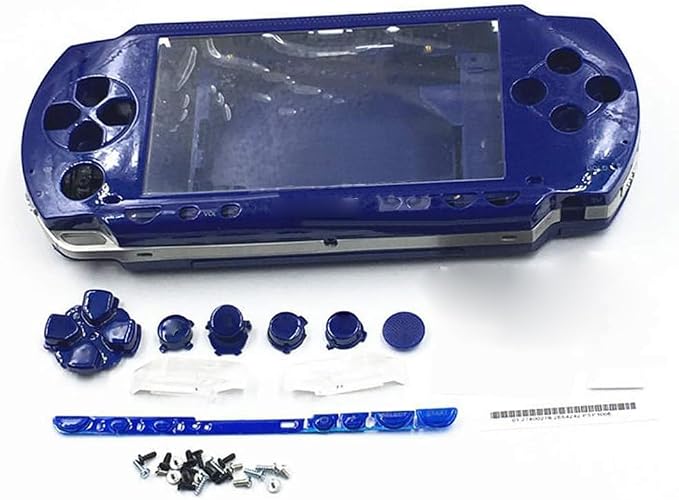Replacement Full Housing Console Game Shell Case Cover for PSP 1000 Game Console (Blue) image 3