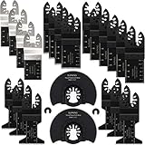 SupKing 24Pcs Metal Wood Oscillating Saw Blades Multi Tool Universal Quick Release Blades Compatible with Dewalt Milwaukee Porter Cable RIDGID Ryobi Makita Rockwell Chicago Black&Decker Craftsman