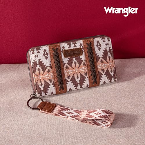 Image of X Wrangler Wristlet Western Wallet Boho Aztec Credit Card Holder for Women