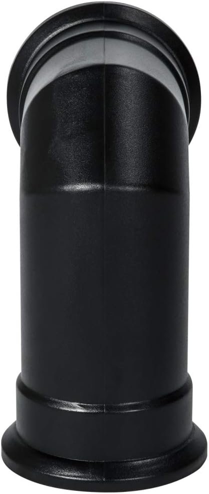 Adam Short Angled Stove Pipe in Black