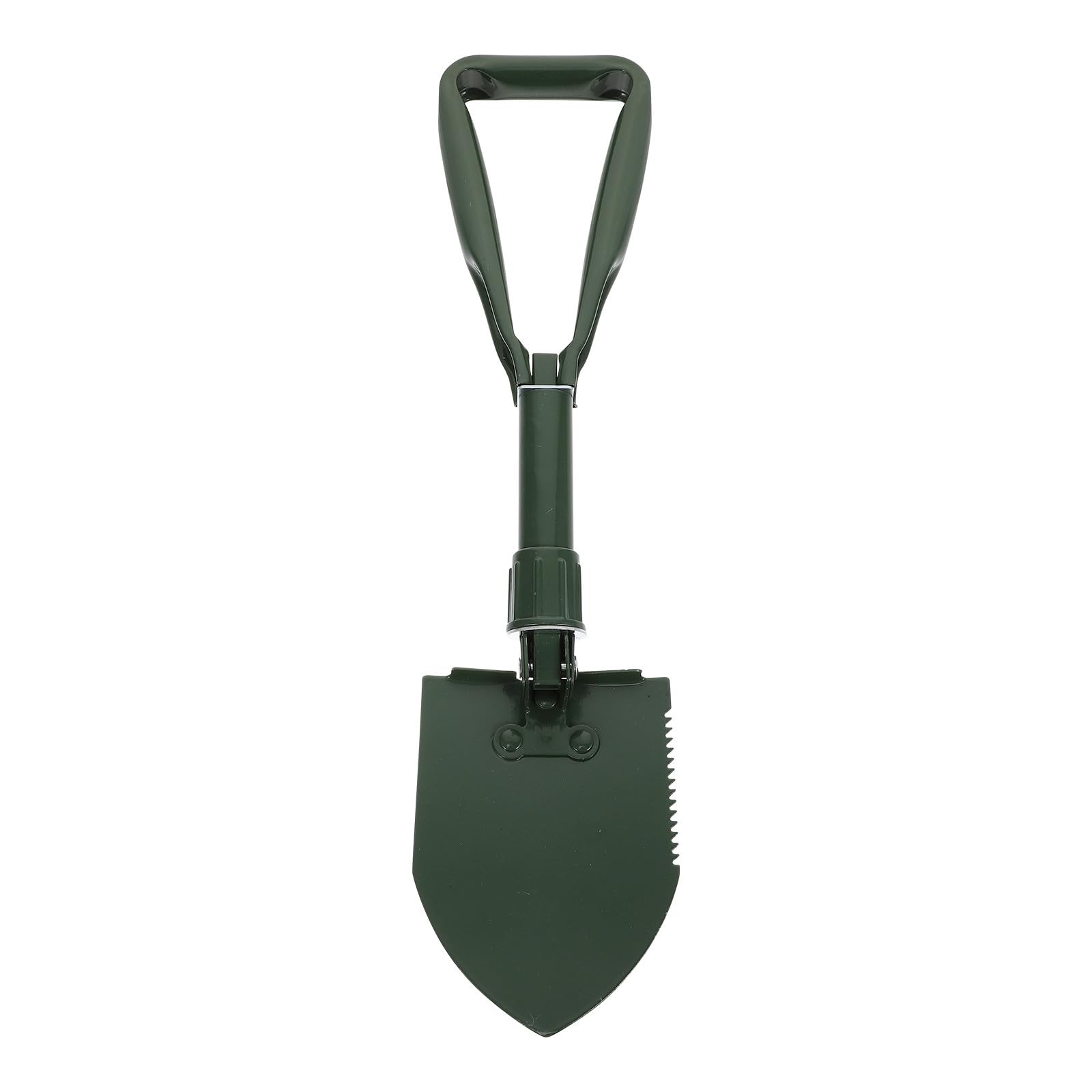 LIOOBO Outdoor Klappspaten aus Edelstahl mit Rost und Verformungsbeständigem Design Praktische Gartenschaufel für Camping und Feldarbeit 1 Satz Grün