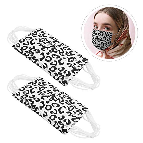VALICLUD 50Pcs Adultos Dust- Proof Capa Leopardo Impressão Prático
