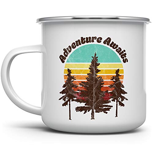 Vaso de Camping Esmaltado Retro Loftipop 12oz miniatura 1