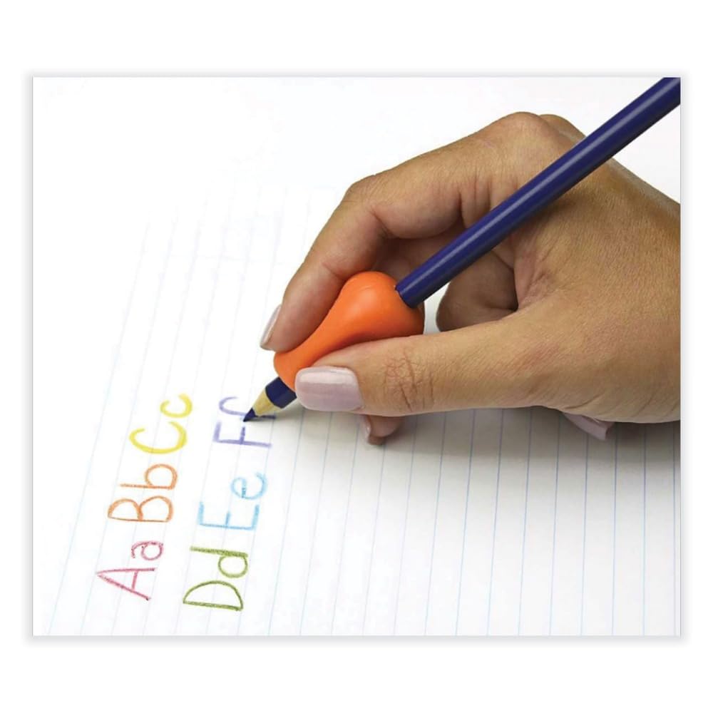 The Pencil Grip Original, universelle ergonomische Schreibhilfe für Rechts- und Linkshänder, 6 Stück, verschiedene Farben (TPG-11106)