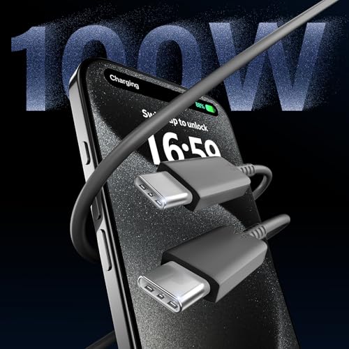 Image of Phone 17 16 Pro Max Charger Fast Charging,45W Phone 17 Charger Type C Chargers USB C Charge Block &10FT Long C Charging Cables Cord for Phone 17 /17 Pro / 17 Pro Max /Air /Phone 16 15 Pro Max,Black