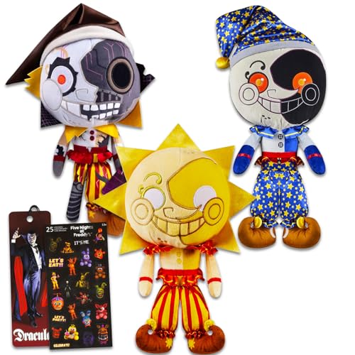 Five Nights at Freddy's Security Breach Plush Toy Set - 3 Pack Bundle with 7