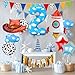 Cartoon Toy Two High Chair banner for Baby Boy Girl Western Cowboy 2nd Story Birthday Party Decoration Supplies Infinity and Beyond Birthday Cake Smash Photo Prop