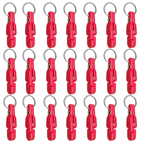 FUNORNAM 21Pcs Heavy Tension Snap Release Clips for Weight Planer Board Kites Downrigger Trolling Fishing