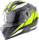 Visier klar, Rocc 322 Helm Schwarz/Gelb S
