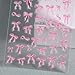 3D Bow Nail Stickers - White & Pink Bows, Cute Christmas & Halloween Nail Art Decals - DIY 3Pcs