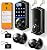Veise VE017-K Fingerprint Smart Lock with 2 Knobs, App Control, Keyless Entry Front Door Lock with Handle Set, Electronic Digital Touchscreen Keypad Deadbolt, IP55 Waterproof, Auto-Lock, Matte Black