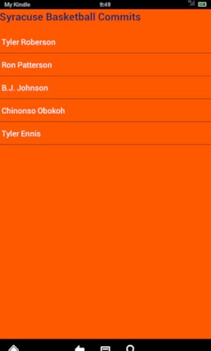 Syracuse Basketball News (Kindle Tablet Edition)