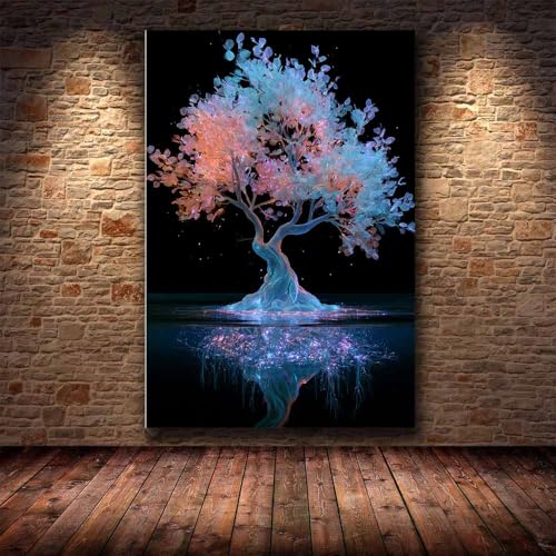 Toile décoration murale arbre de vie pour sublimer votre chambre - 4