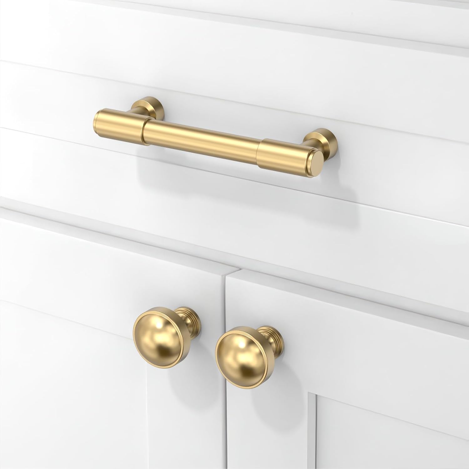 10 Pack Champagne Bronze Cabinet Pulls 4 Inch(102mm) Kitchen Cabinet Handles Cabinet Hardware Drawer Pulls