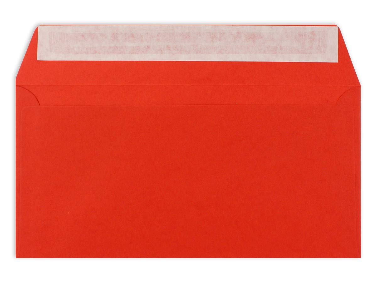 Sobres De Colores - Rojo (Vulcano)~110 X 220 Mm (DL) | 75 G/qm Recicl