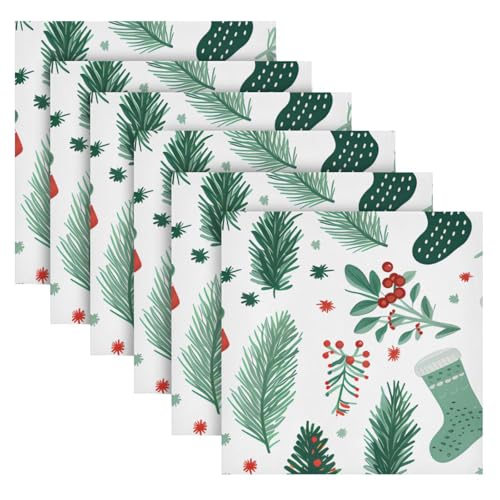Set de 6 Servilletas de Tela Multicolor 20x20 pulg miniatura 2