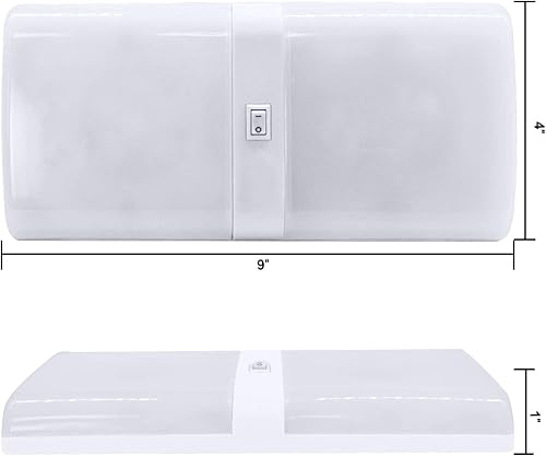 Miniatura 10 de Facon Luz interior LED RV con cargador USB (5 V 2.4 A) e interruptor de encendido y apagado, luz de disco de 12 V, luz de cúpula única, luz interior