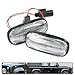 2Pcs Amber Defender LED Dynamic Sequential Blink Side Marker Light for La.nd Ro.ver Discovery 1998-2002 Freelander 1997-2001 Defender 1999-2015 Front Fender Indicator Turn Signal Lights Clear Lens