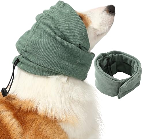 AOOLMOL Protetor de ruído para alívio de urdidura de cabeça de cachorro