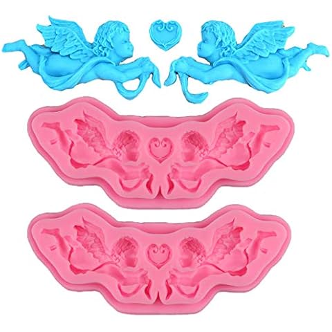 DUBENS Set of 2 Castle Brick Wall Texture Cake Border Silicone Cake Moulds Cupcake Fondant Cake Decorating Tools Gumpaste Chocolate Moulds Cover