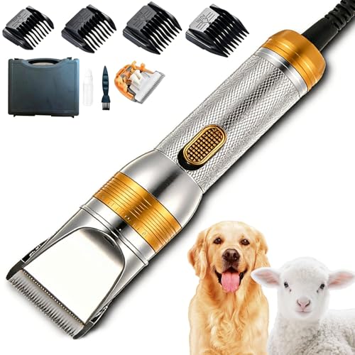 Tondeuses de toilettage robustes pour animaux de compagnie en finition silver