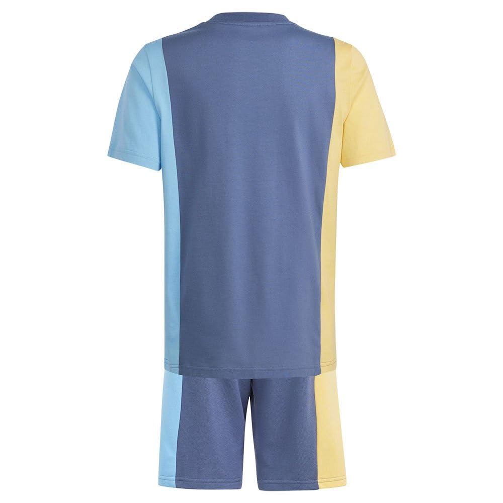 adidas Unisex Kinder Essentials Colorblock Tee Set Kids JUGEND-/BABY-JOGGER