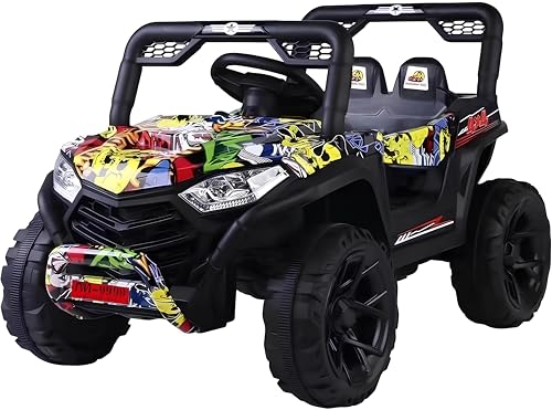 GOLD MANTIS 12V Kids Ride-On Car سيارة أطفال كهربائية Battery Powered Electric Car with Remote Control تحكم عن بعد LED Lights Music Dual Seat Off-Road