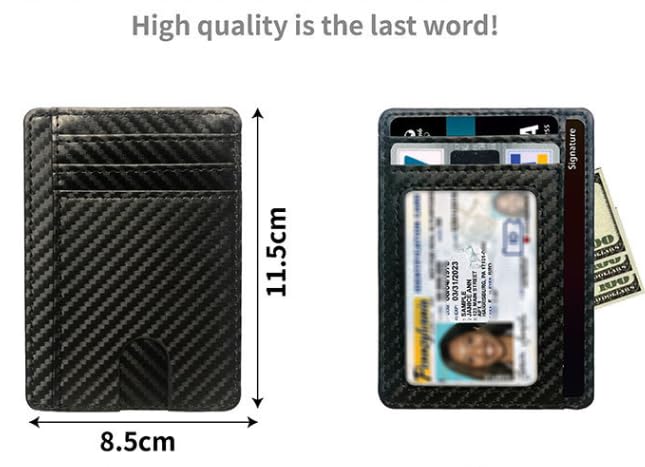 Slim Minimalist Wallet, Front Pocket Wallets, RFID Blocking, Credit Card Holder for Men & Women3
