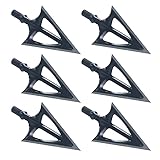 JIANZD Archery Broadheads 100 Grain Fixed Blades Screw-in...
