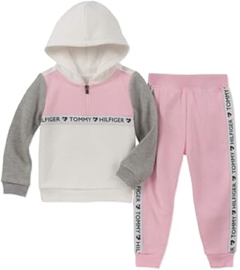 Tommy Hilfiger - Chándal rosa de algodón | Childrensalon Outlet