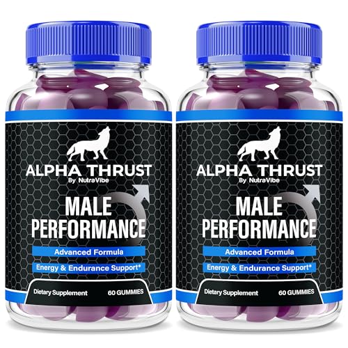 (2 Pack) Alpha Thrust Gummies, Official AlphaThrust Complex, Powerful All-Natural Blend to Help Fuel Drive, Energy and Daily Performance, Easy-to-Chew Formula, Just 2 Gummys a Day (120 Gummies)