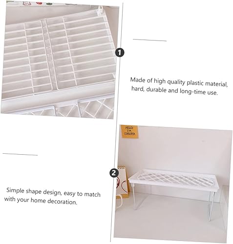 Miniatura 4 de Alipis Estante de almacenamiento de escritorio plegable, soporte para computadora portátil, soporte para computadora portátil, estante de