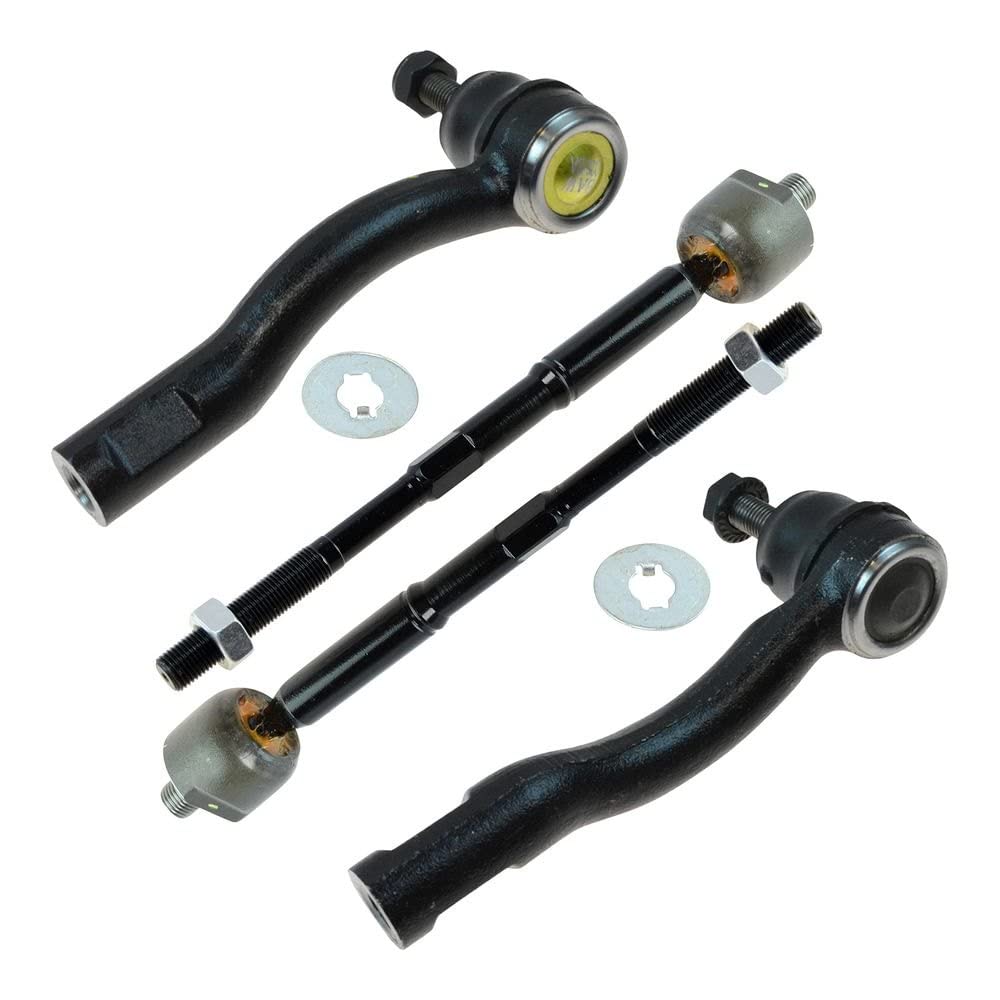 TRQFront Tie Rod Set Compatible with 2007-2012 Nissan Sentra