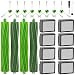 22 Stück Zubehör für iRobot Roomba i7 i7+ i3 i3+ i4 i4+ i6 i6+ i8 i8+ j7 j7+ E5 E6 E7 Saugroboter | Kompatibles Ersatzteile Set mit 4X Hauptbürsten, 8 Filtern, 8 Seitenbürsten