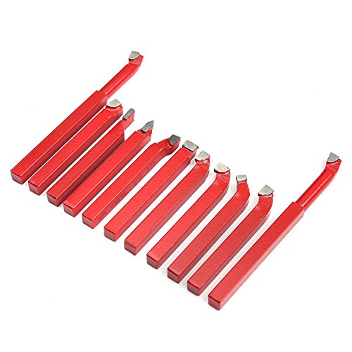 EsportsMJJ 11Pcs Carburo di Punta Capovolto Taglierina Tornio Utensile Set 8Mm