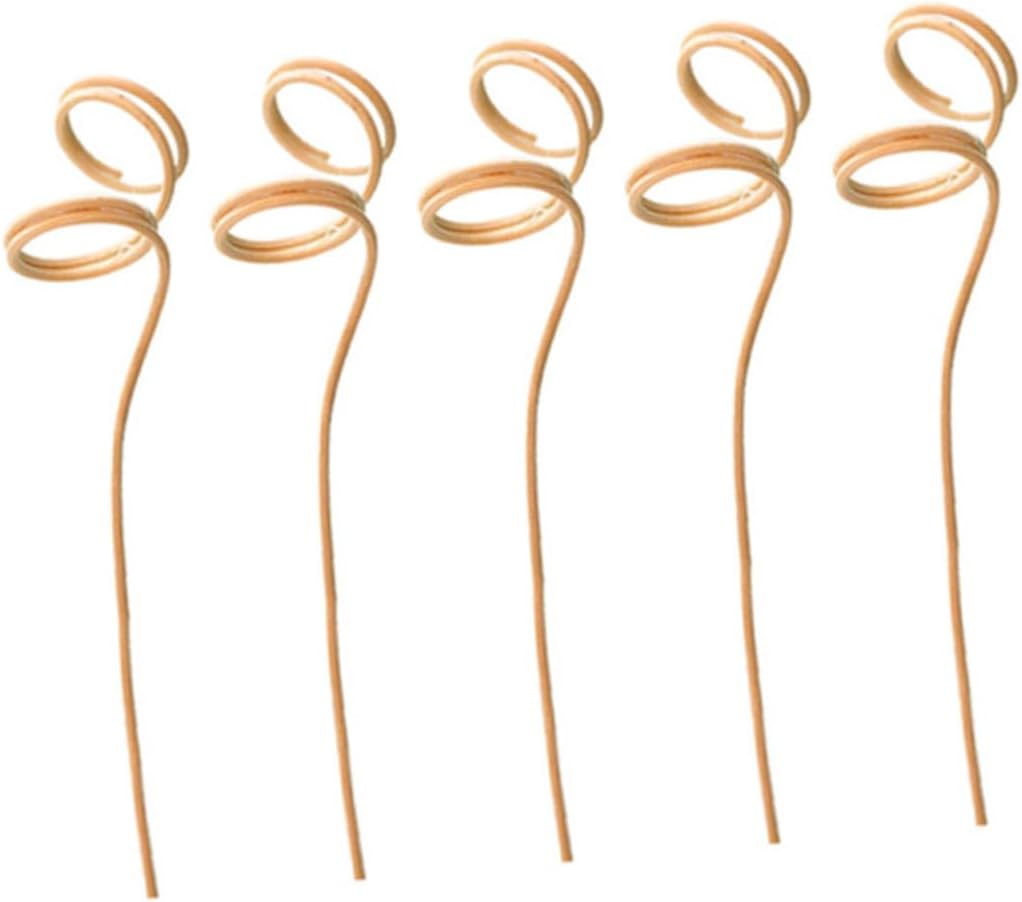 IMIKEYA 60pcs Wavy Rattan Diffuser Sticks Large Natural Fragrance Accessories for Diffusers for Home Office and Events Air Freshness and Decor
