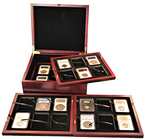 Coin Tray For Six Certified Or Certified Style Coin Holders Pcgs, Ngc, Anacs, Lighthouse, Urase Minoris #TOP7