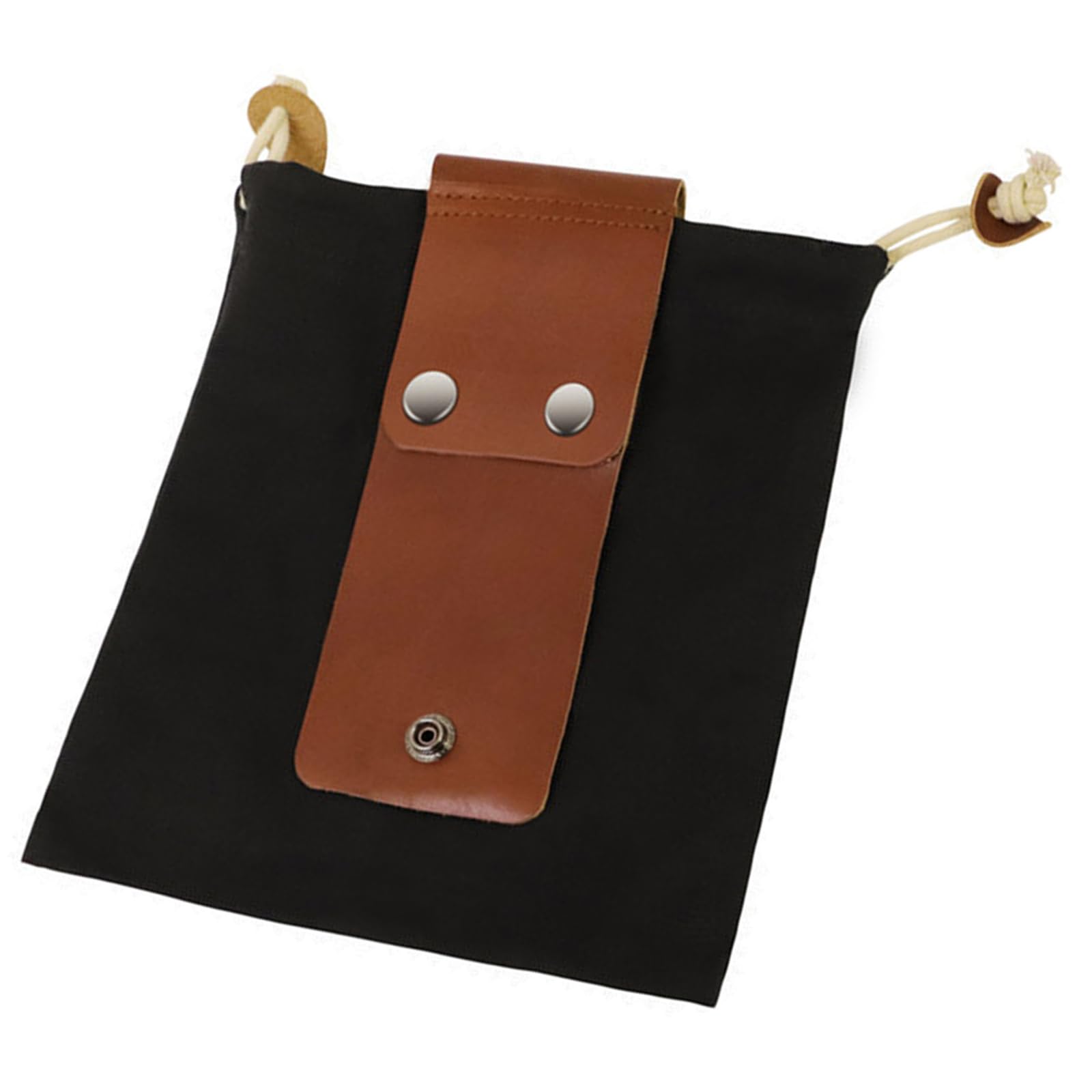 Foraging Pouches Hiking Waist Pack Leather Foldable Waxed Canvas Mushroom Belt Bag for Outdoor Camping and Canvas Tool Waist Bag