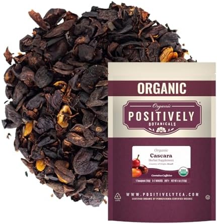 Positively Botanicals, Organic Cascara, Loose Leaf, 4 Ounce