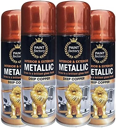 Classic Signature - 1 x Metallic Bright Silver Spray Paint 200ml - Multi-Purpose Use, Spray for Metal and Wooden Furniture, Ornaments, Decorative Items and Much More for Interior & Exterior
