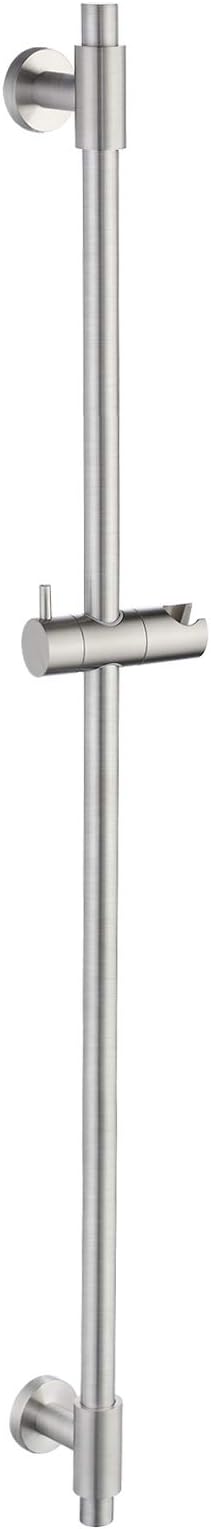 Bathroom Shower Slide Bar 40-Inch with Adjustable Handheld Shower Head Holder for Bathroom Wall Mounted SUS 304 Stainless Steel Brushed Finish, F209S100-BS