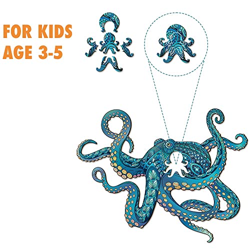 Octopus Wooden Jigsaw Puzzle For Adults By Woodgalaxy #TOP2
