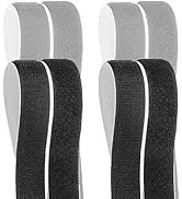 Hook Loop Strips with Adhesive, Self Adhesive Tape Industrial Strength Sticky Back Fasteners Moun...