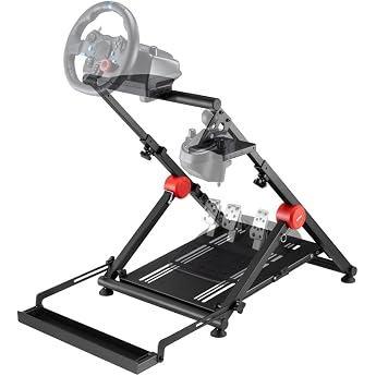 OPLITE Wheel stand GT PRO - Universalhalterung f r Lenkrad Force -Feedback Kettenradgarnitur und Getriebe kompatibel mit allen Logitech- Thrustmaster- und Fanatec-Produkten